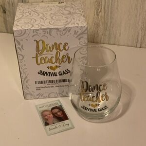 Dance Teacher Survival Wine Glass